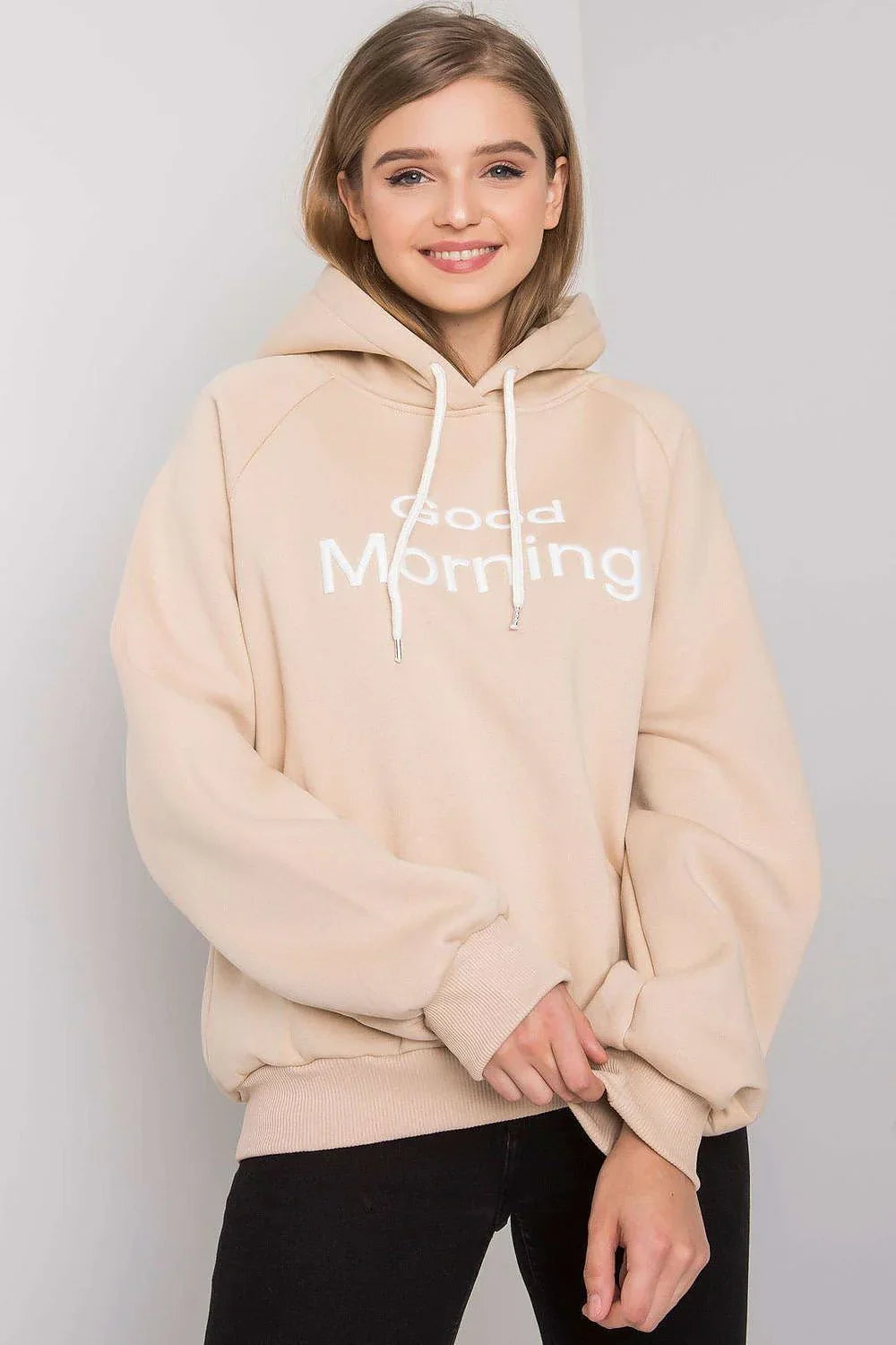 Women's Hoodie Oversized Raglan Sleeve Logo Pullover – Hoodie | GUOCALI – view 13