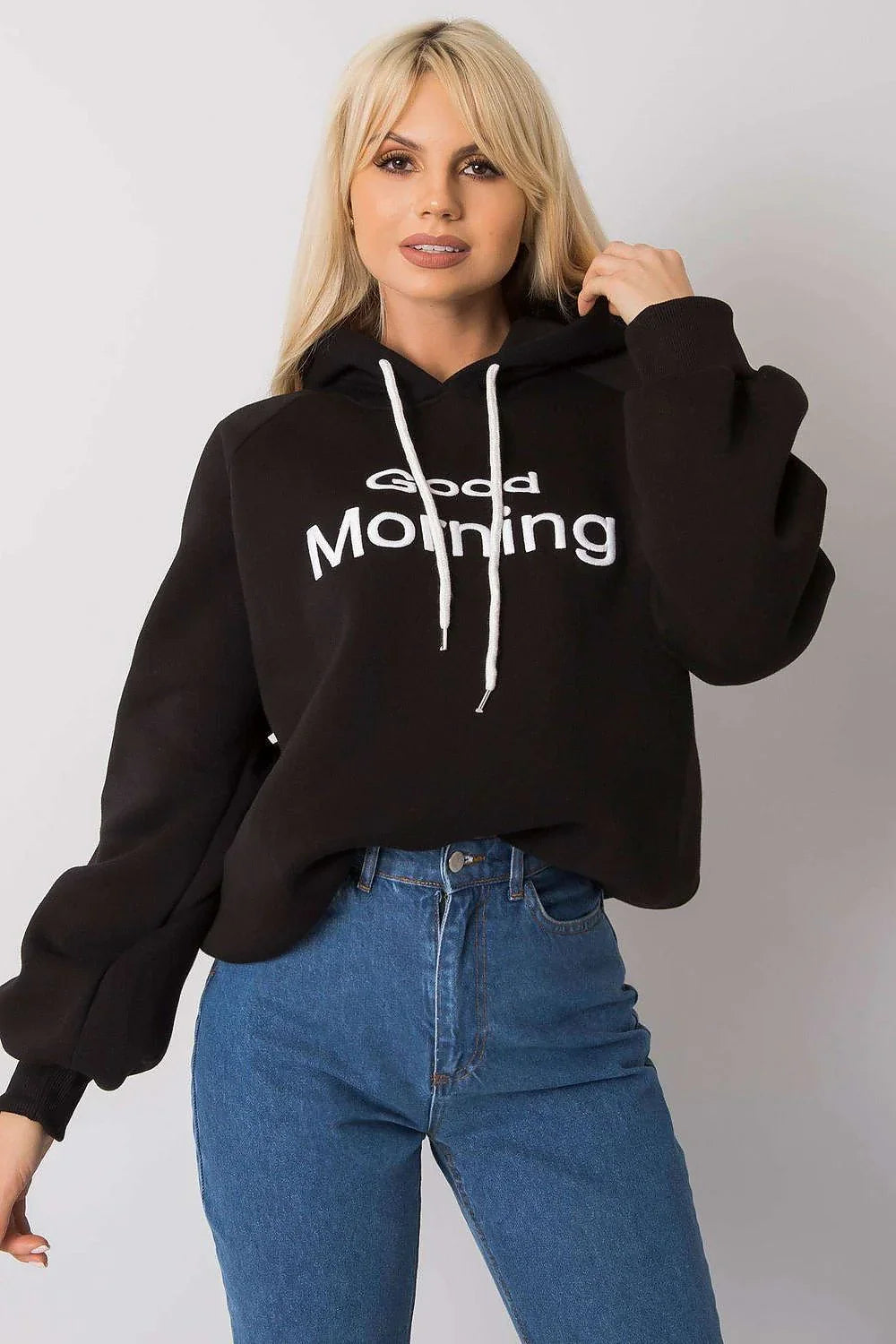 Women's Hoodie Oversized Raglan Sleeve Logo Pullover – Hoodie | GUOCALI – view 19
