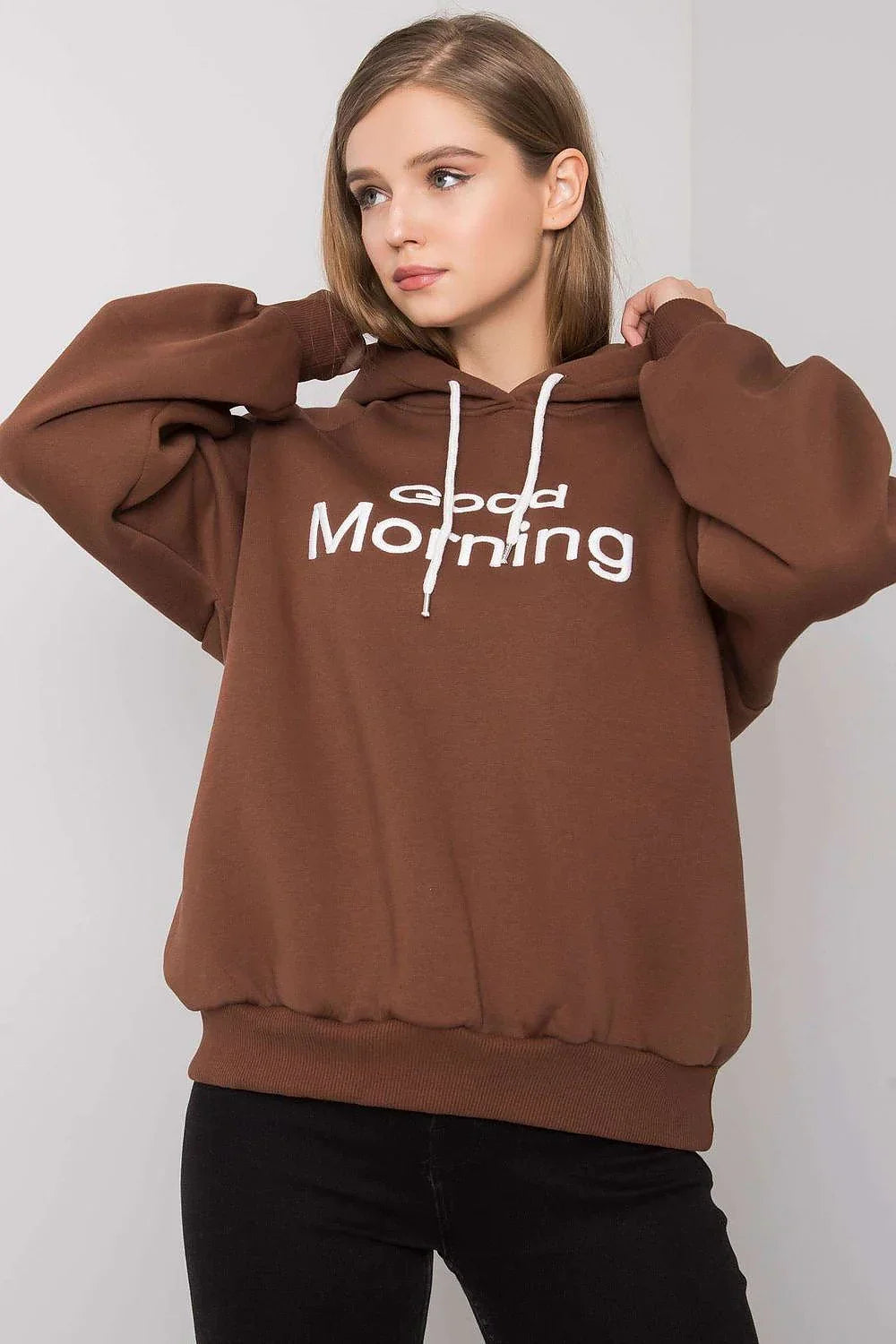 Women's Hoodie Oversized Raglan Sleeve Logo Pullover – Hoodie | GUOCALI – view 25