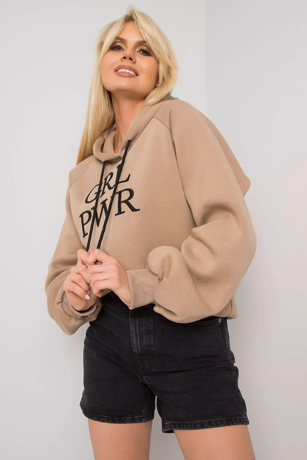 Women's Hoodie Oversized Raglan Sleeve Logo Pullover – Hoodie | GUOCALI – view 7