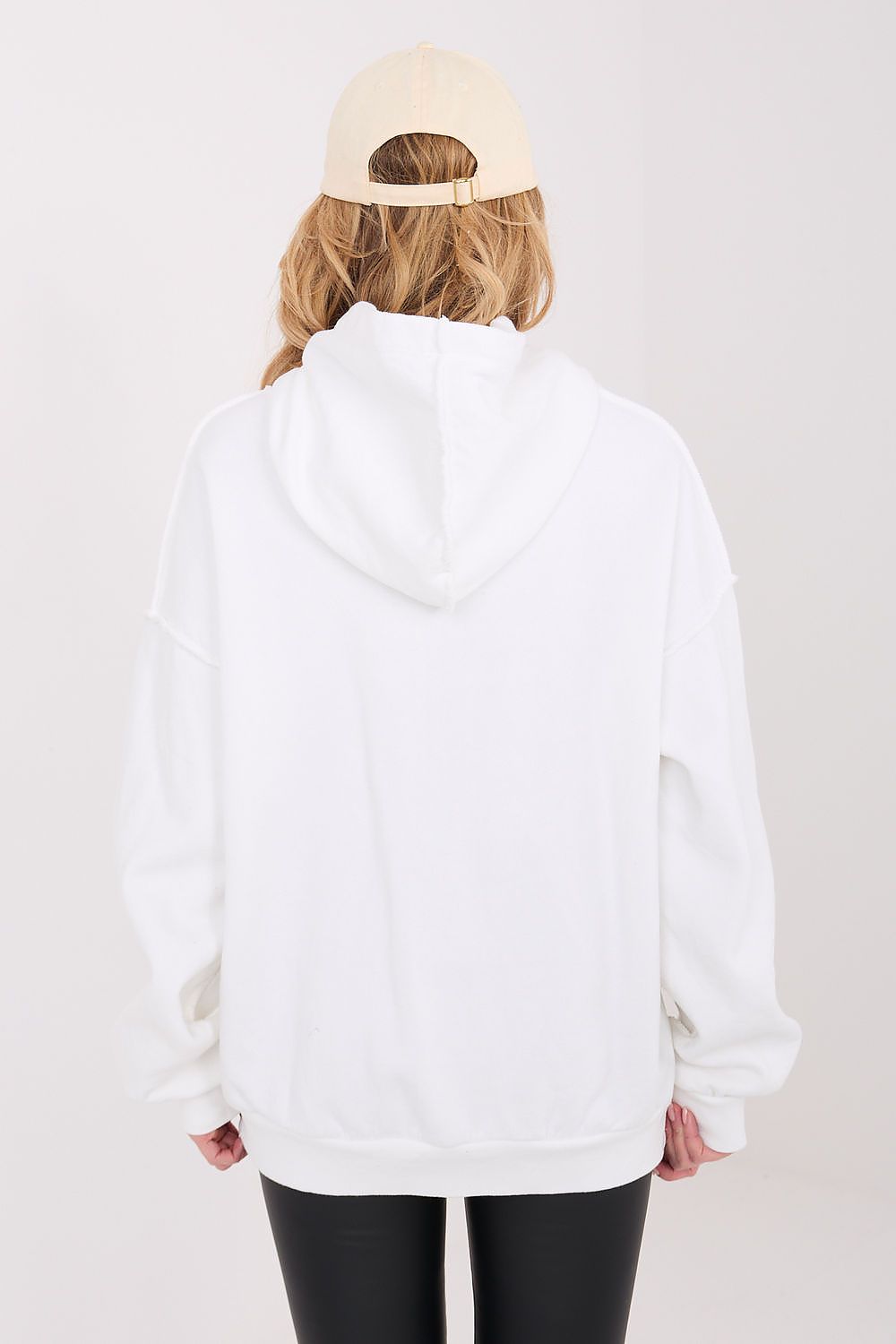 Women's Hoodie Pullover Exposed Seams Cotton Blend – Hoodie | GUOCALI – view 10