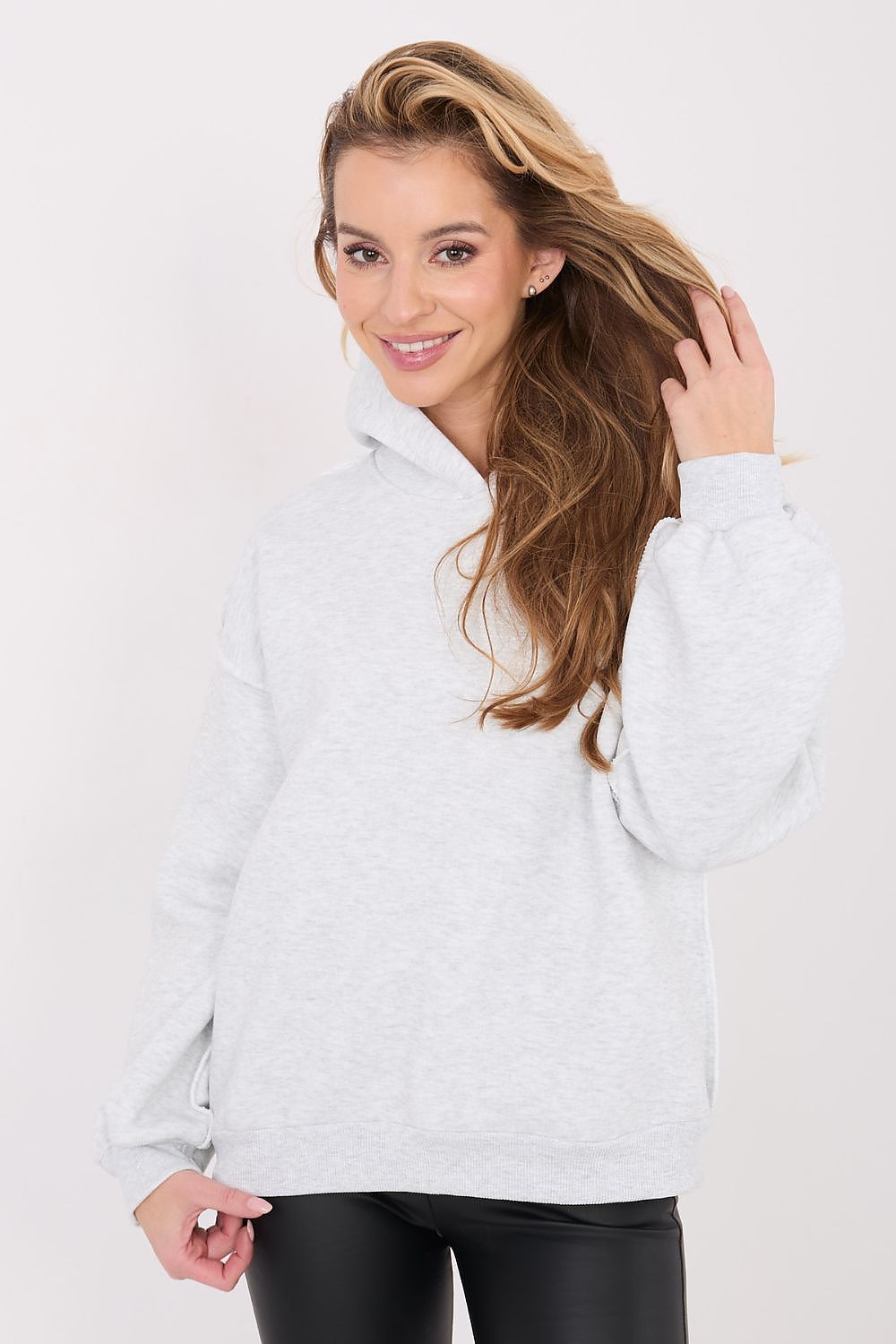 Women's Hoodie Pullover Exposed Seams Cotton Blend – Hoodie | GUOCALI – view 7