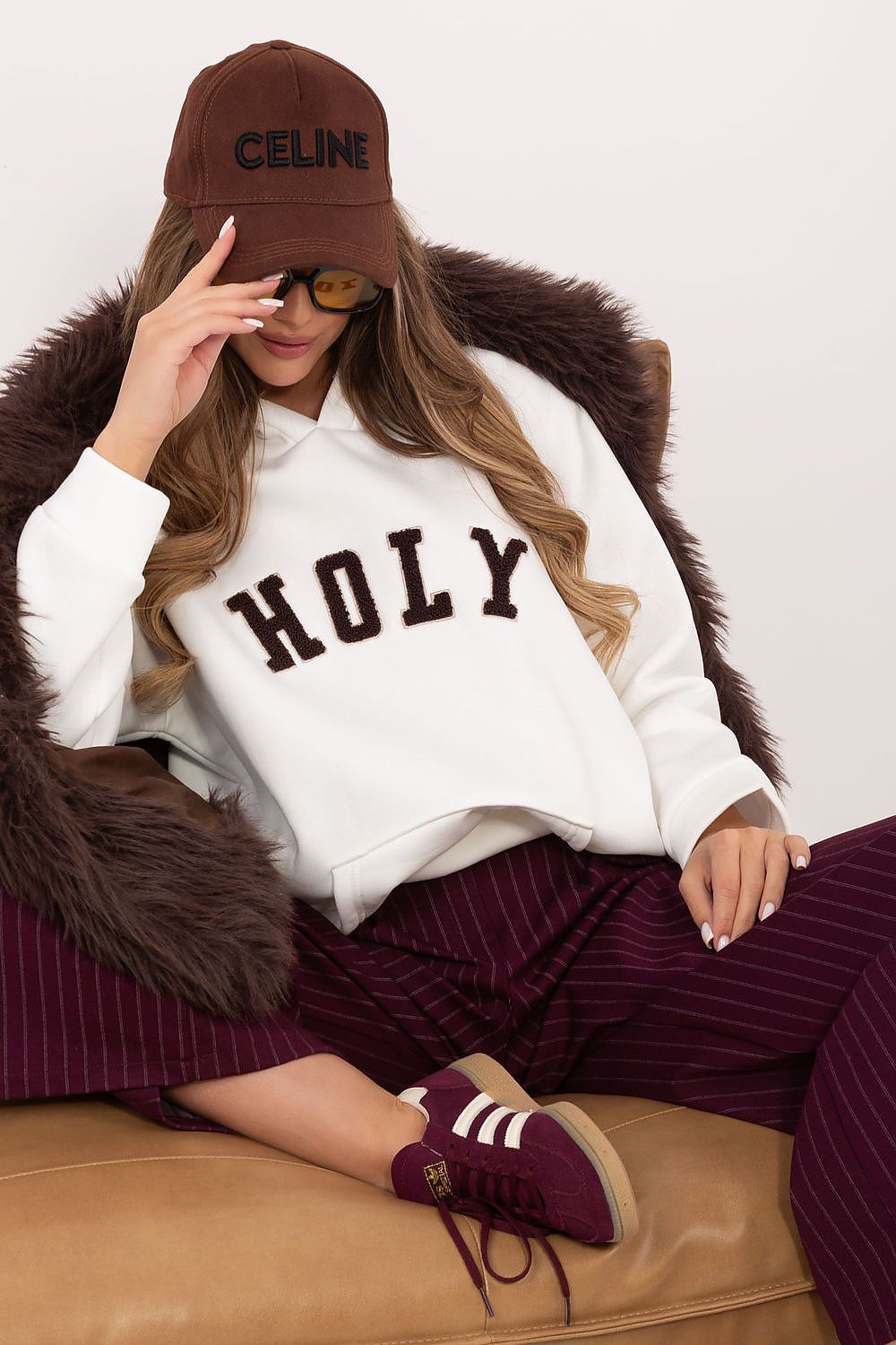 Women's Hoodie Raglan Sleeve Logo Stretch Cotton – Hoodie | GUOCALI – view 13