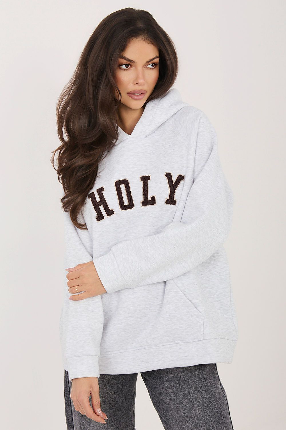 Women's Hoodie Raglan Sleeve Logo Stretch Cotton – Hoodie | GUOCALI – view 8