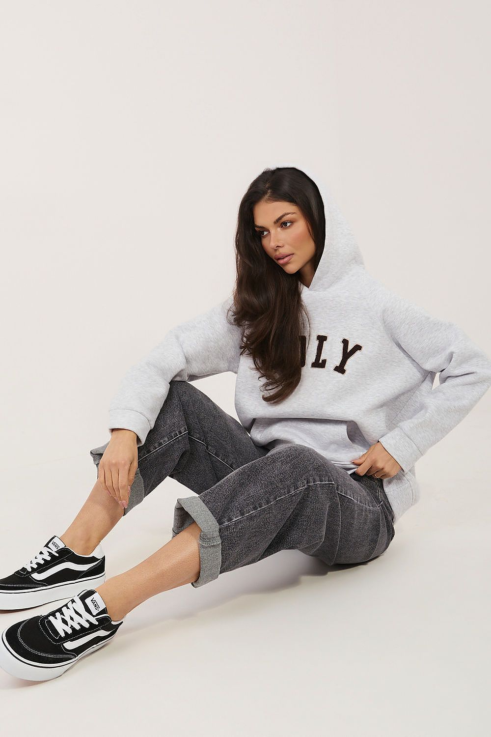 Women's Hoodie Raglan Sleeve Logo Stretch Cotton – Hoodie | GUOCALI – view 9