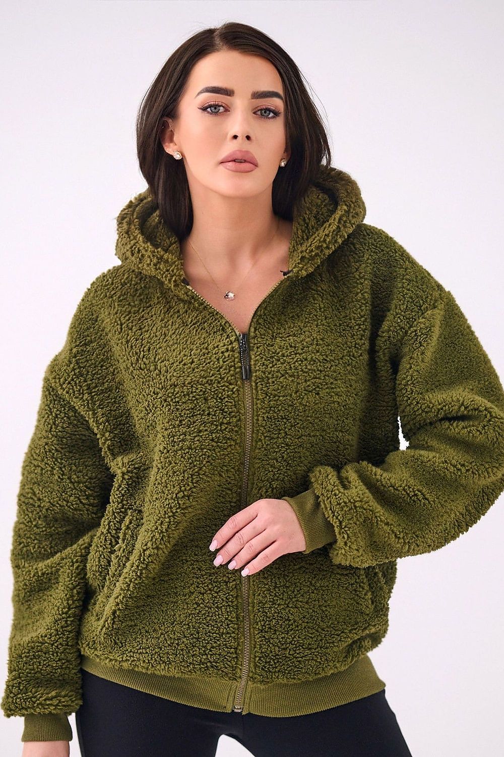Women's Hoodie Sherpa Zip-Up Insulated Lined – Hoodie | GUOCALI