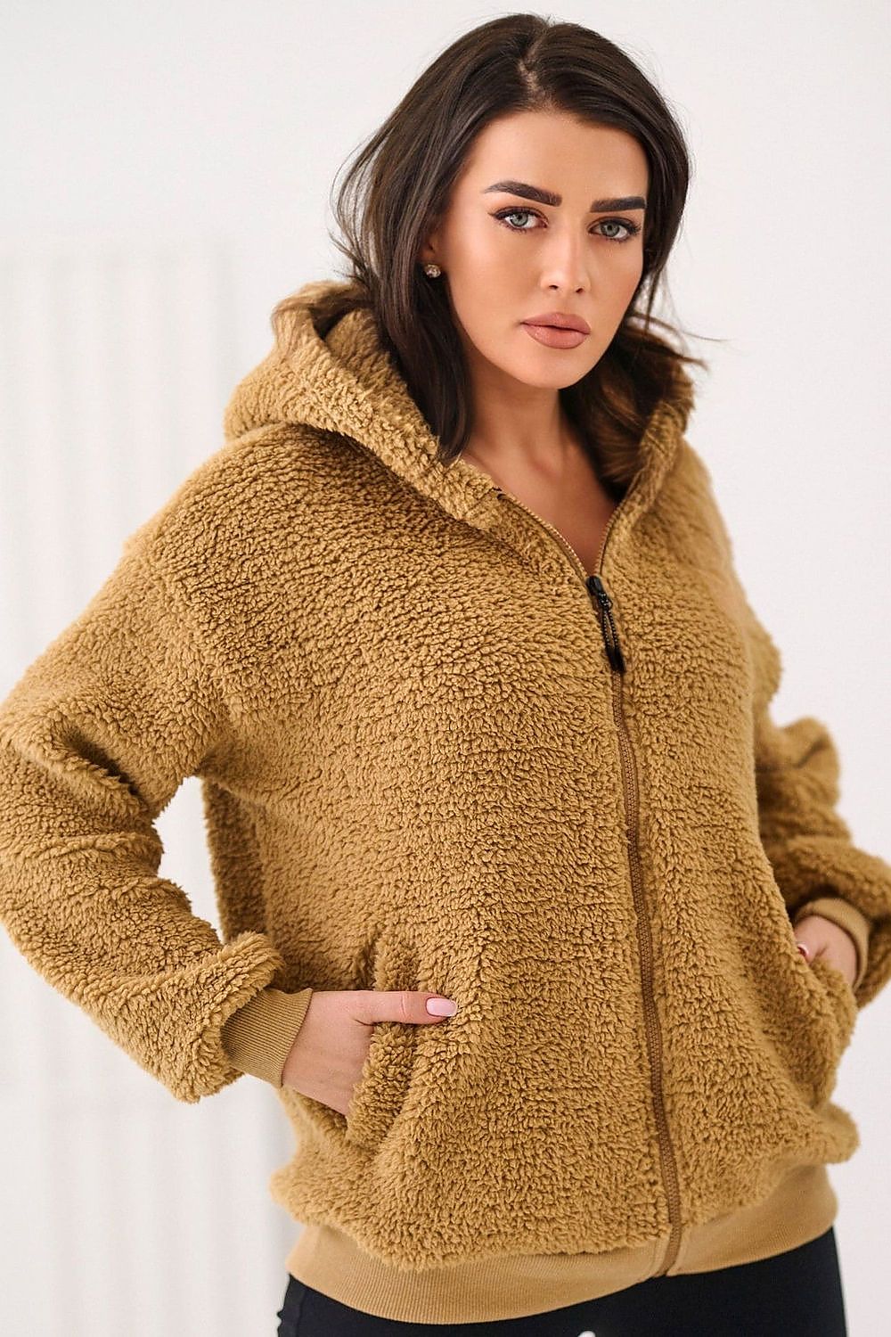 Women's Hoodie Sherpa Zip-Up Insulated Lined – Hoodie | GUOCALI – view 12