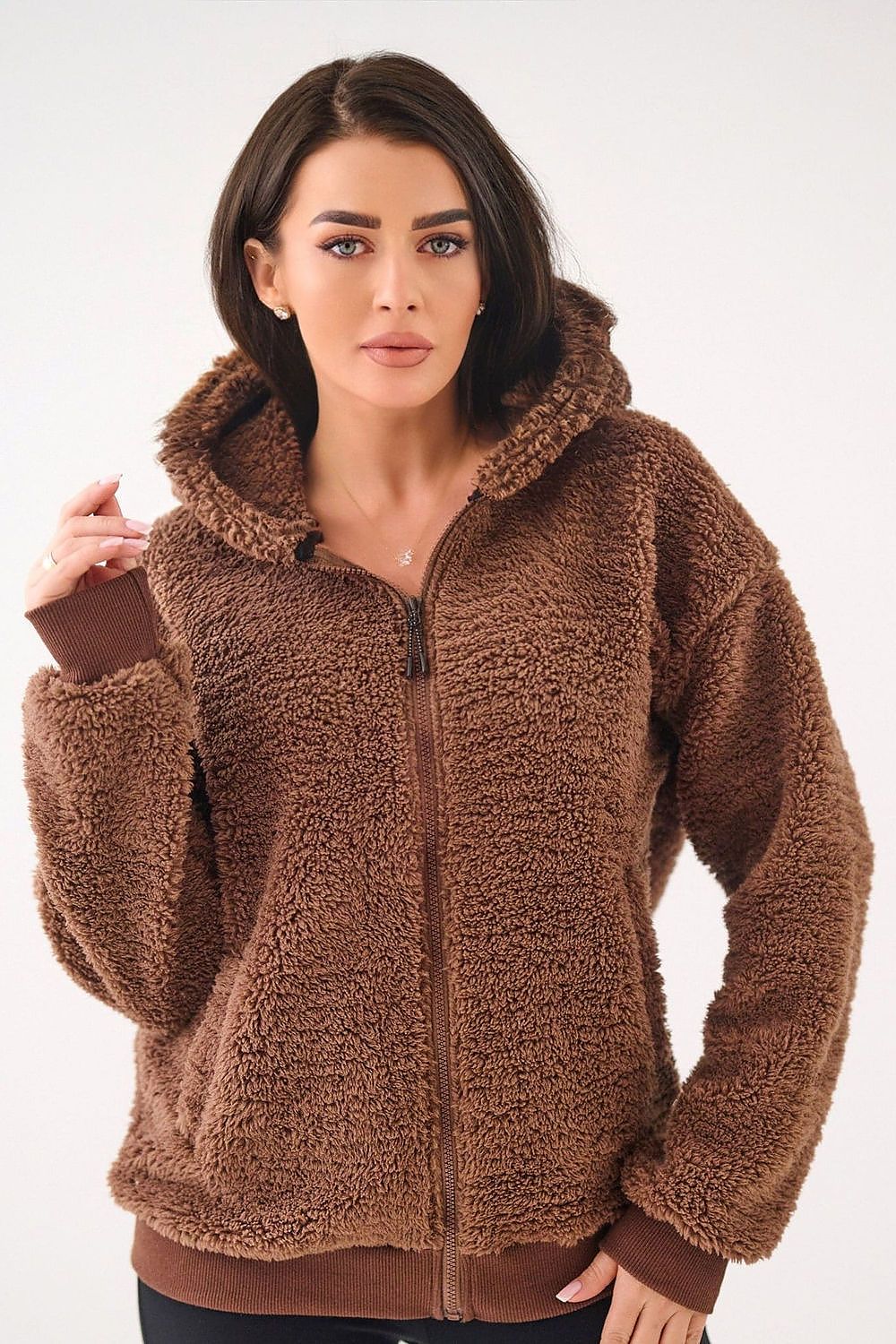 Women's Hoodie Sherpa Zip-Up Insulated Lined – Hoodie | GUOCALI – view 16