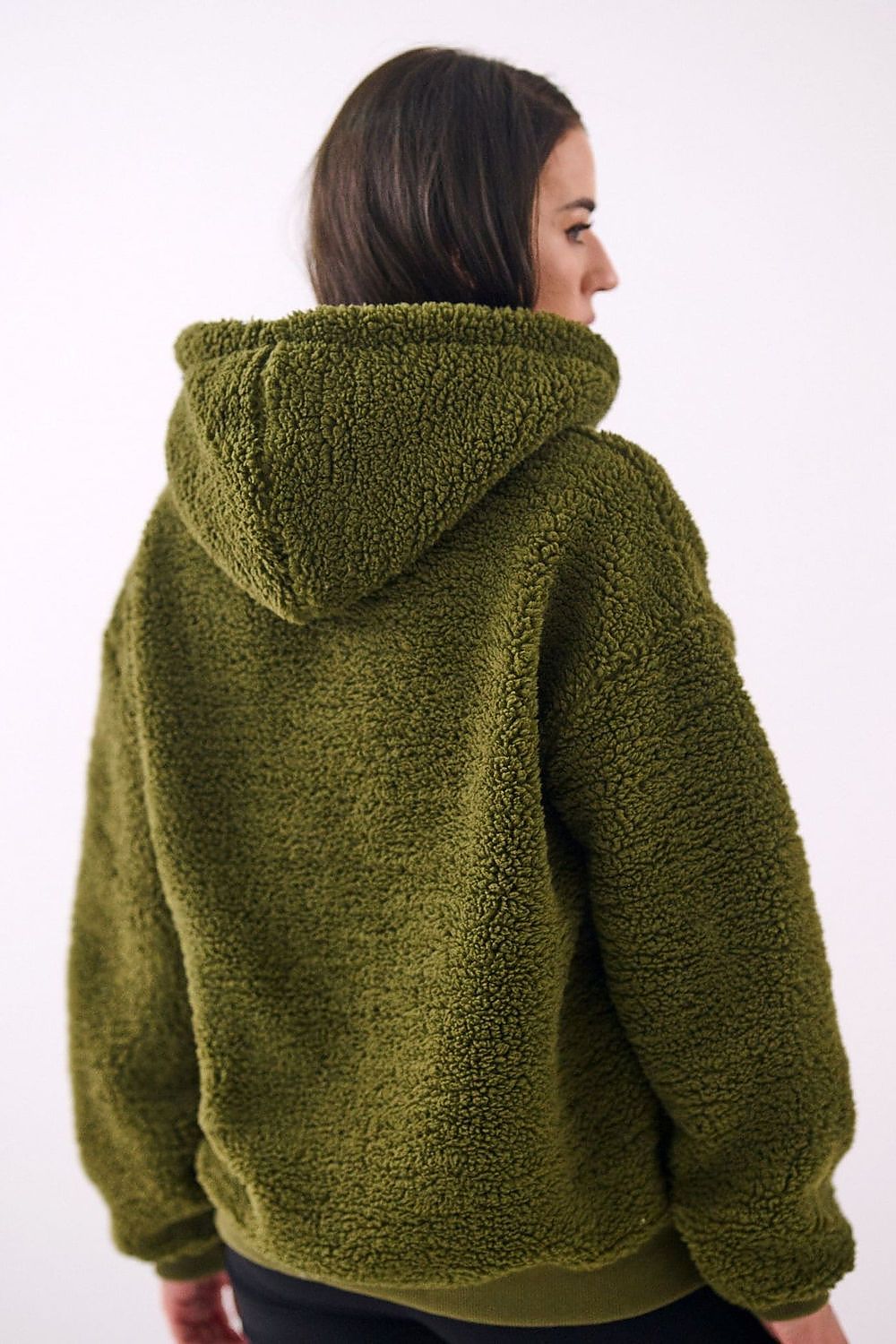 Women's Hoodie Sherpa Zip-Up Insulated Lined – Hoodie | GUOCALI – view 3