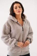 Women's Hoodie Sherpa Zip-Up Insulated Lined – Hoodie | GUOCALI – view 8