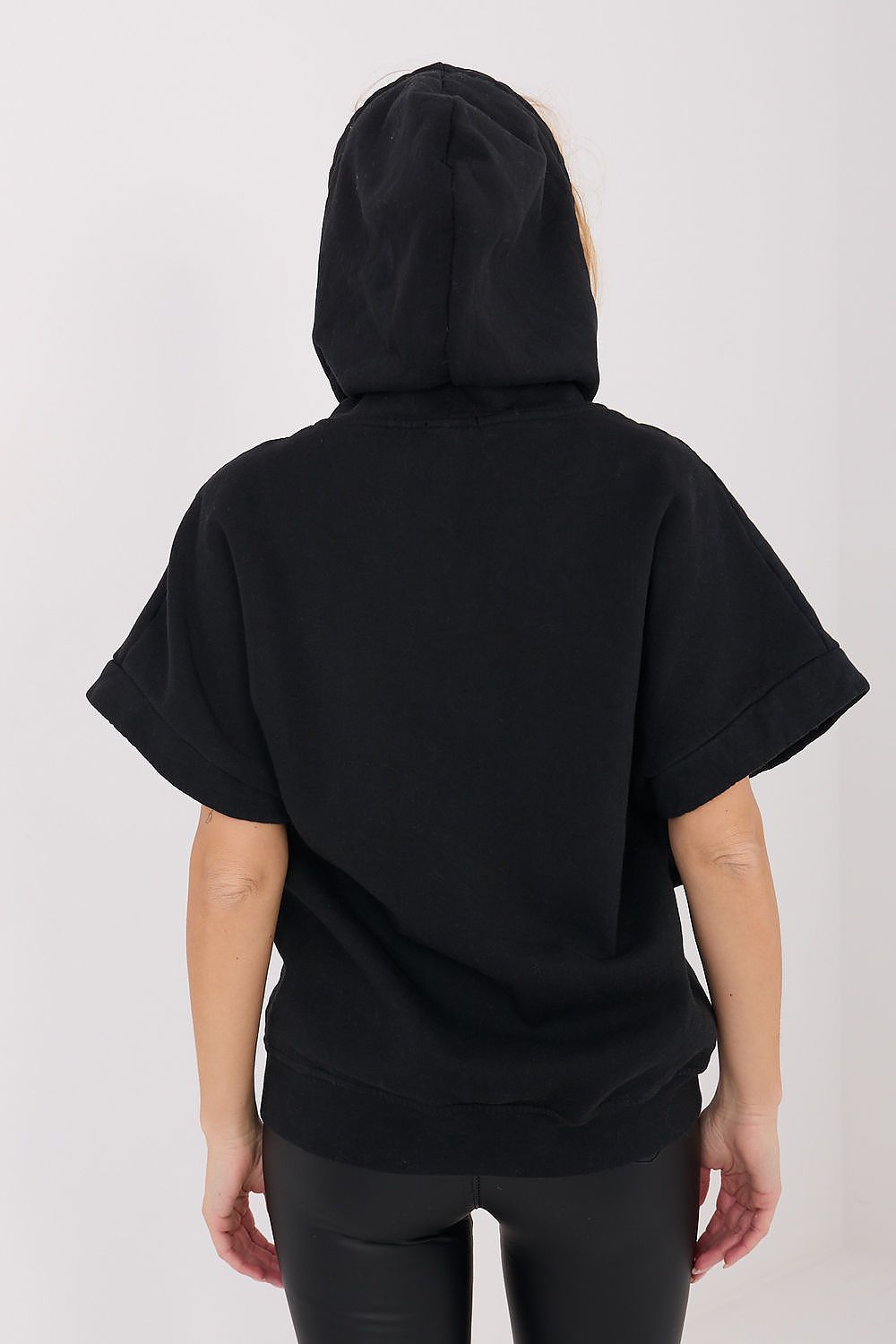 Women's hoodie black back view