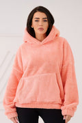 Women's Hoodie Teddy Bear Motif Kangaroo Pocket Lined – Hoodie | GUOCALI