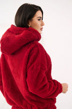 Women's Hoodie Teddy Bear Motif Kangaroo Pocket Lined – Hoodie | GUOCALI – view 10