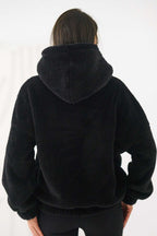 Women's Hoodie Teddy Bear Motif Kangaroo Pocket Lined – Hoodie | GUOCALI – view 17