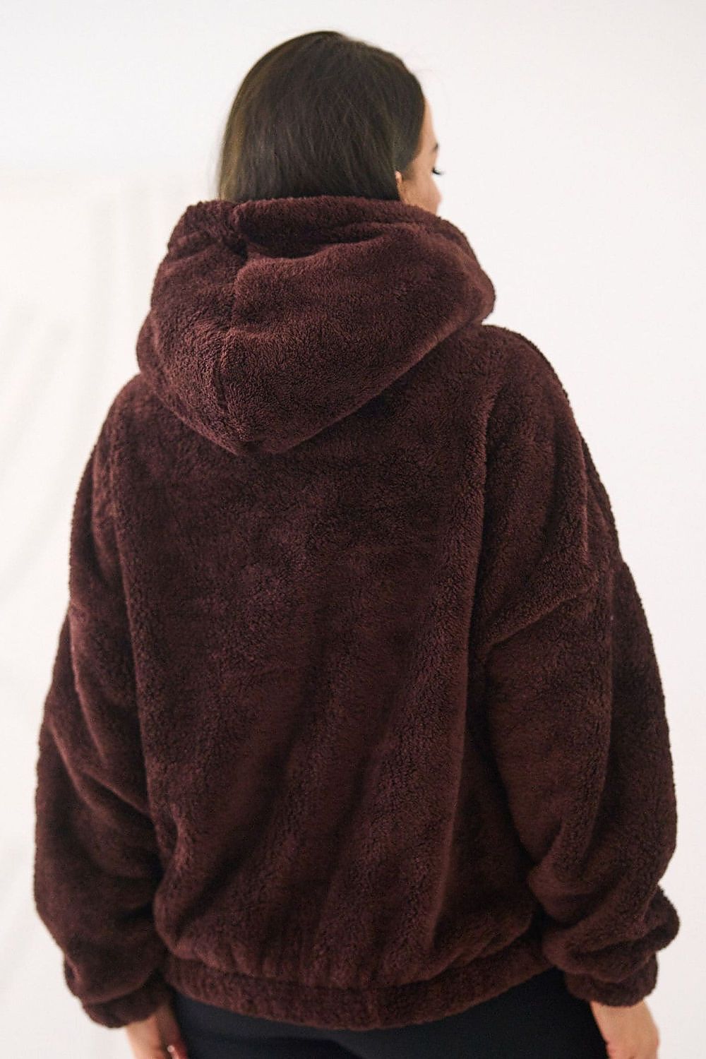 Women's Hoodie Teddy Bear Motif Kangaroo Pocket Lined – Hoodie | GUOCALI – view 21