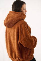 Women's Hoodie Teddy Bear Motif Kangaroo Pocket Lined – Hoodie | GUOCALI – view 27