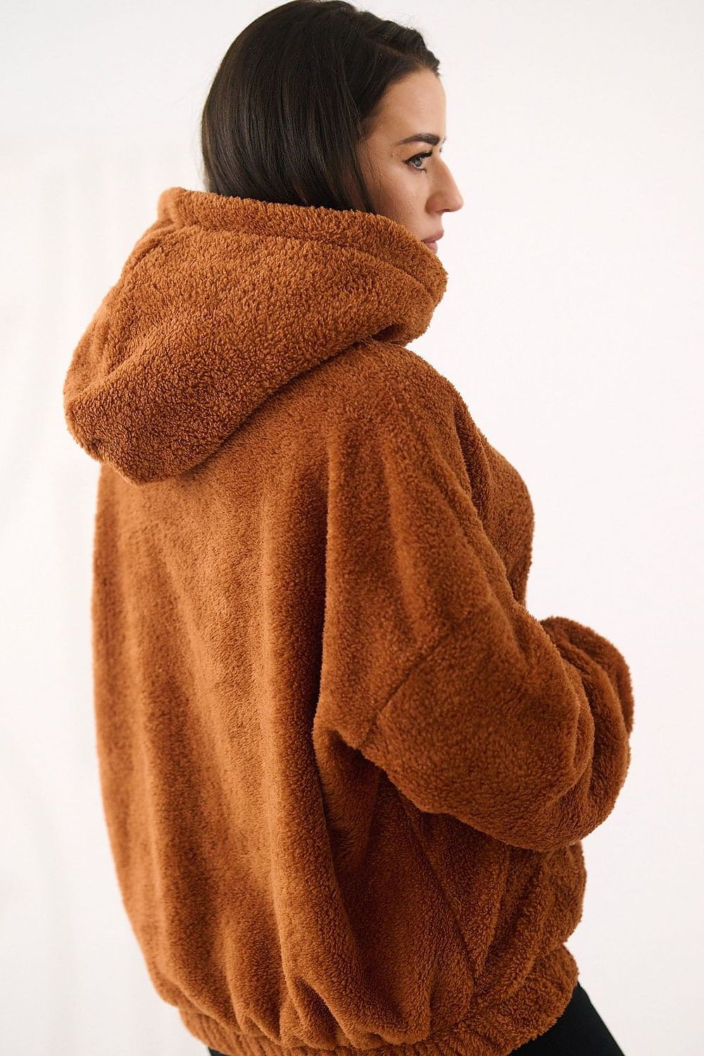 Women's Hoodie Teddy Bear Motif Kangaroo Pocket Lined – Hoodie | GUOCALI – view 27