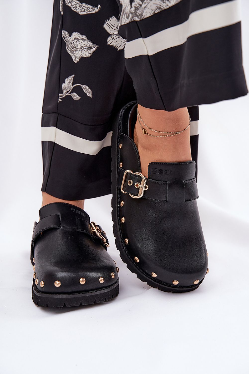 Women's Leather Platform Clog Sandals – Sandals | GUOCALI – view 3