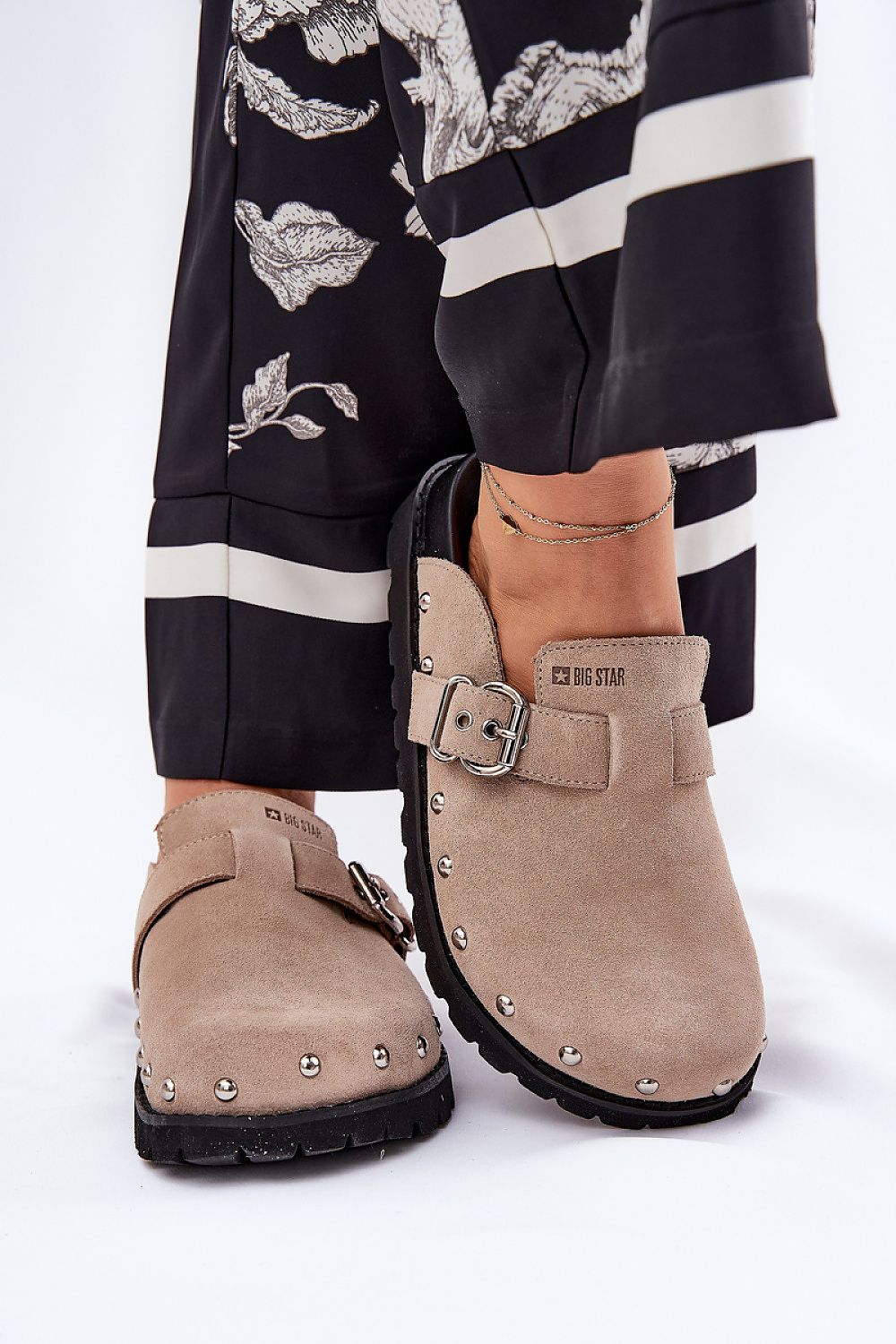 Women's Leather Platform Clog Sandals – Sandals | GUOCALI – view 6