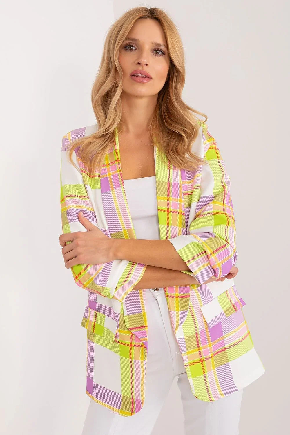 Women's Lightweight Open-Front Blazer – Pink – Blazer | GUOCALI