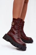 Women's Lined Platform Heeled Boots – Red – Boots | GUOCALI