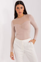 Women's Long-Sleeve Blouse - Solid Waist Length - Guocali