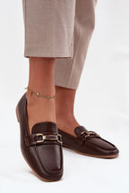 Women's Low-Heel Loafers – Brown – Loafers | GUOCALI
