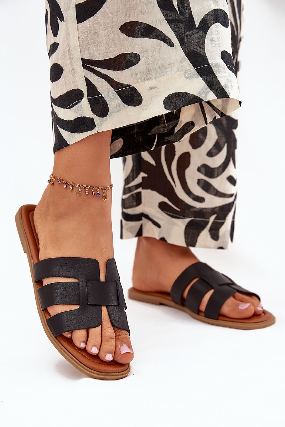 Women's Minimalist Flat Eco-Leather Sandals – Sandals | GUOCALI