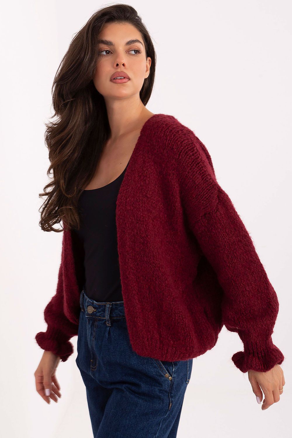 Women's Minimalist Open Cardigan Sweater - Guocali