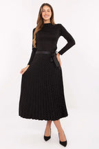 Women's Pleated Viscose Midi Skirt – Skirt | GUOCALI – view 4