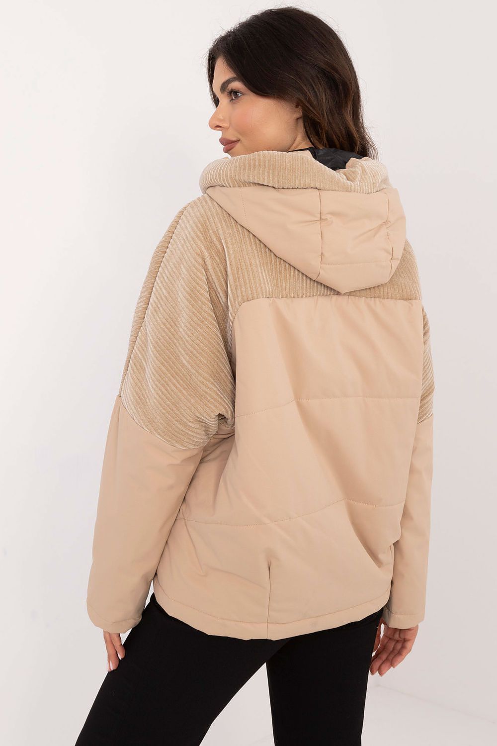 Women's Quilted Transitional Jacket – Brown – Jacket | GUOCALI – view 3