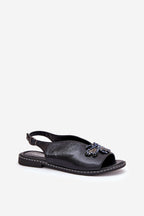 Women's Shiny Flat Sandals – Sandals | GUOCALI – view 5