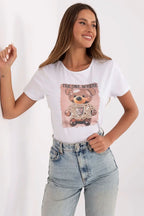 Women's Stretch Crew-Neck T-Shirt – White – T-Shirt | GUOCALI