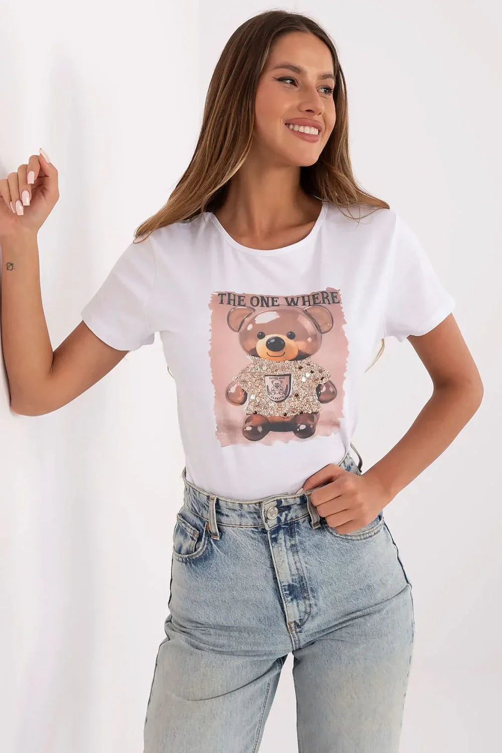 Women's Stretch Crew-Neck T-Shirt – White – T-Shirt | GUOCALI