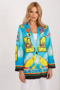 Women's Stretch Single-Button Blazer – Blue – Blazer | GUOCALI