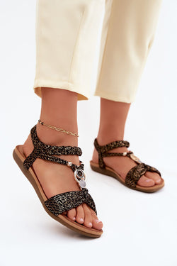 Women's Suede Flat Sandals – Black – Sandals | GUOCALI