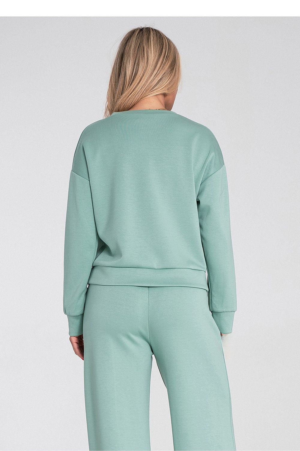 Women's Sweatshirt Crew Neck Chest Flap Pocket – Sweatshirt | GUOCALI – view 3