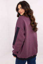 Women's Sweatshirt Crew Neck Embroidered Patches Cotton Blend – Sweatshirt | GUOCALI – view 21