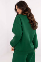 Women's Sweatshirt Crew Neck Graphic Print Patches Cotton Blend – Sweatshirt | GUOCALI – view 6