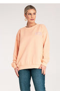 Women's Sweatshirt Crew Neck Letter Print Relaxed Cotton Blend – Sweatshirt | GUOCALI