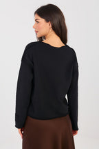 Women's Sweatshirt Crew Neck Stretch Cotton Blend – Sweatshirt | GUOCALI – view 13