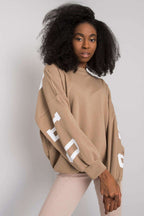 Women's Sweatshirt - Crew-neck With Oversized Fit - Guocali