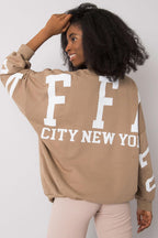 Women's Sweatshirt - Crew-neck With Oversized Fit - Guocali