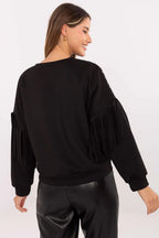 Women's Sweatshirt - Crew-Neck With Regular Fit - Guocali