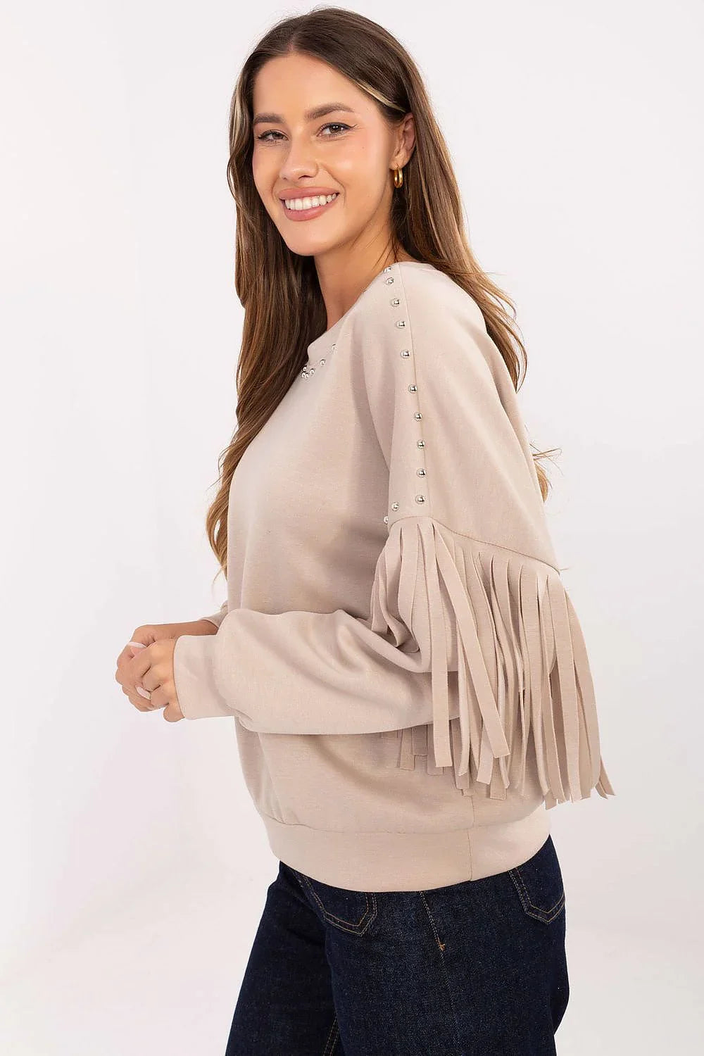 Women's Sweatshirt - Crew-Neck With Regular Fit - Guocali