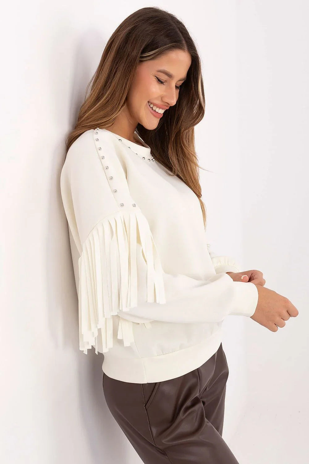 Women's Sweatshirt - Crew-Neck With Regular Fit - Guocali
