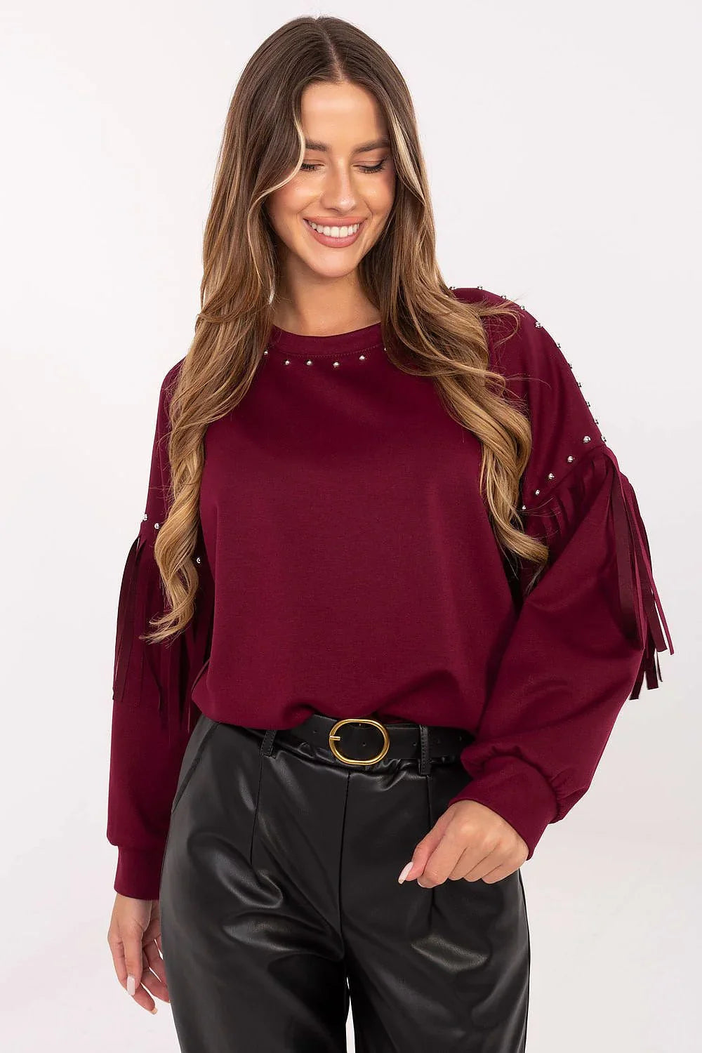 Women's Sweatshirt - Crew-Neck With Regular Fit - Guocali