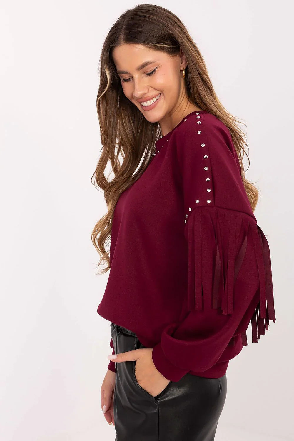 Women's Sweatshirt - Crew-Neck With Regular Fit - Guocali