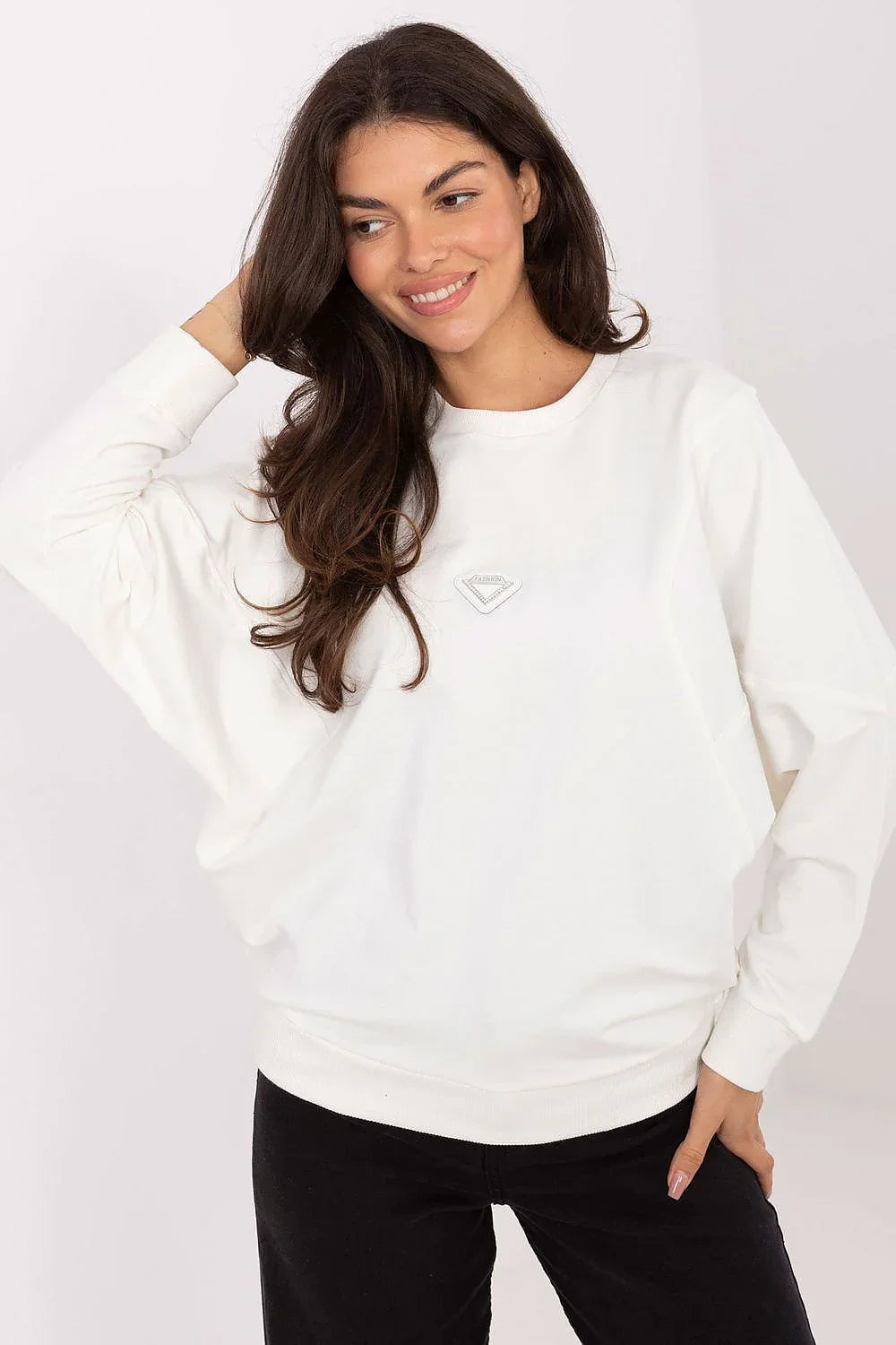 Women's Sweatshirt - Crew-Neck With Regular Fit - Guocali