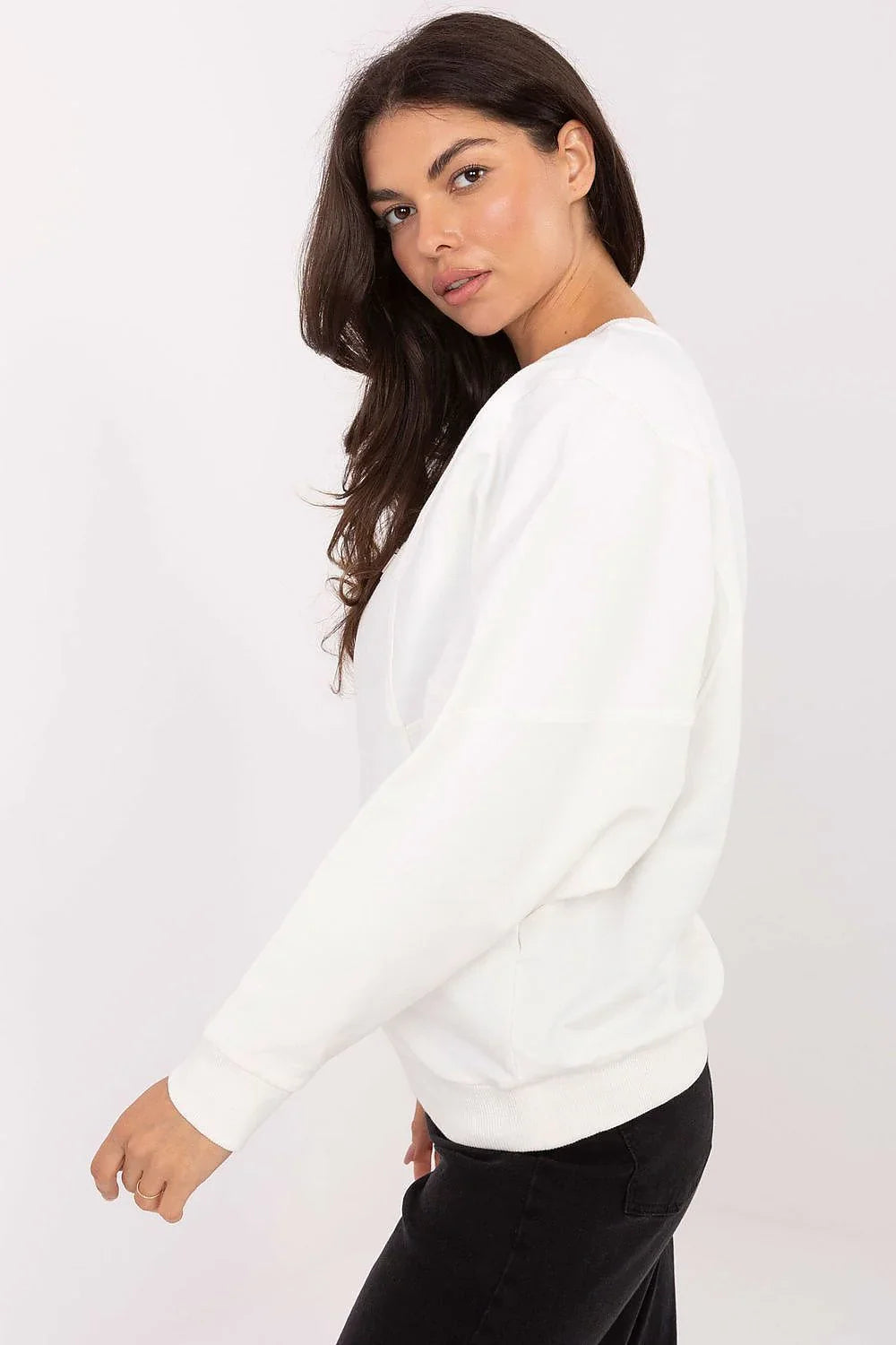 Women's Sweatshirt - Crew-Neck With Regular Fit - Guocali